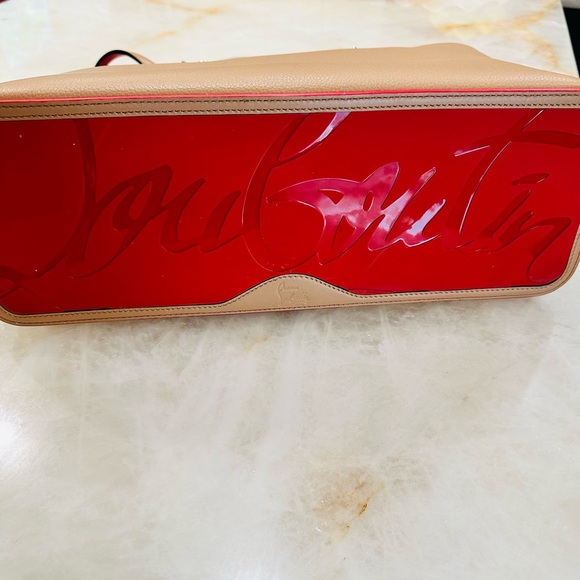 Christian Louboutin Tan Tote with Silver Studs - Picture 5 of 6